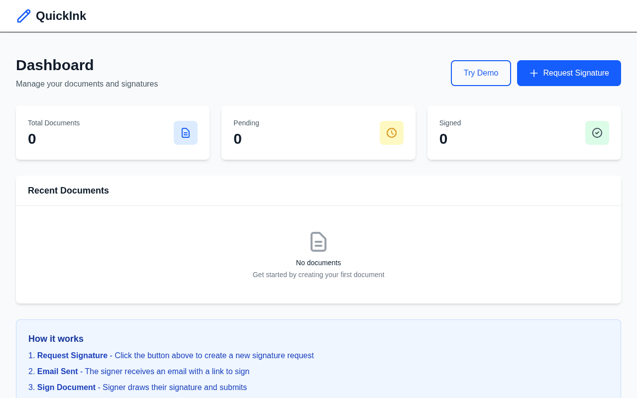 Quick E-Sign Tool screenshot